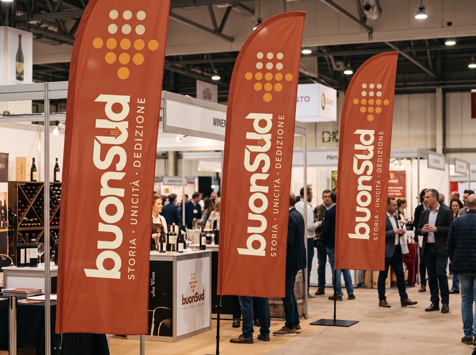 Bandiere a vela buonSud in fiera
